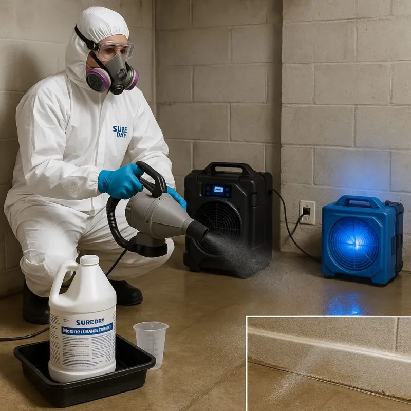 Sanitization and Odor Removal process in Stuart, VA